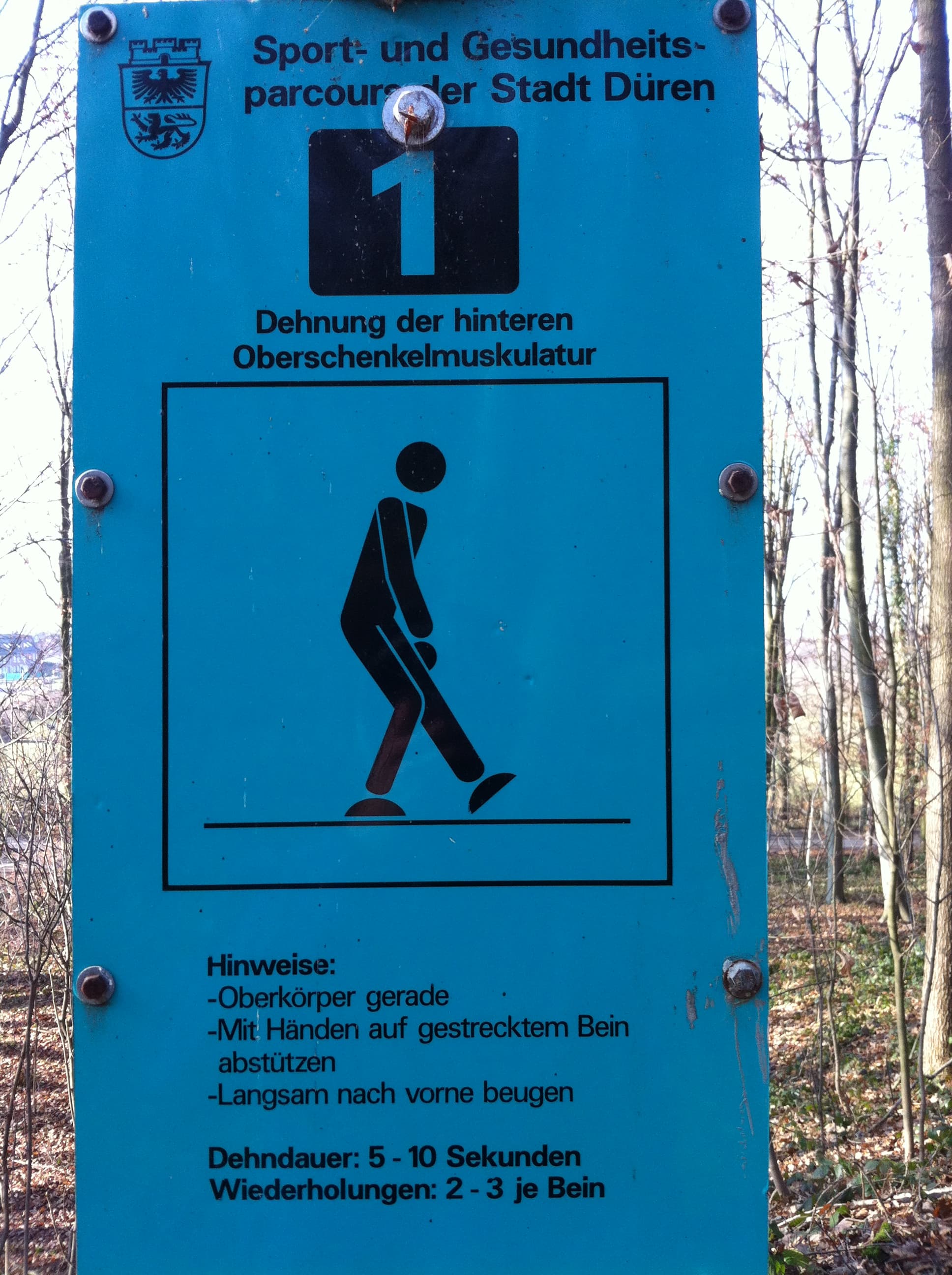 Fitness Station in Lichtung Marieneiche