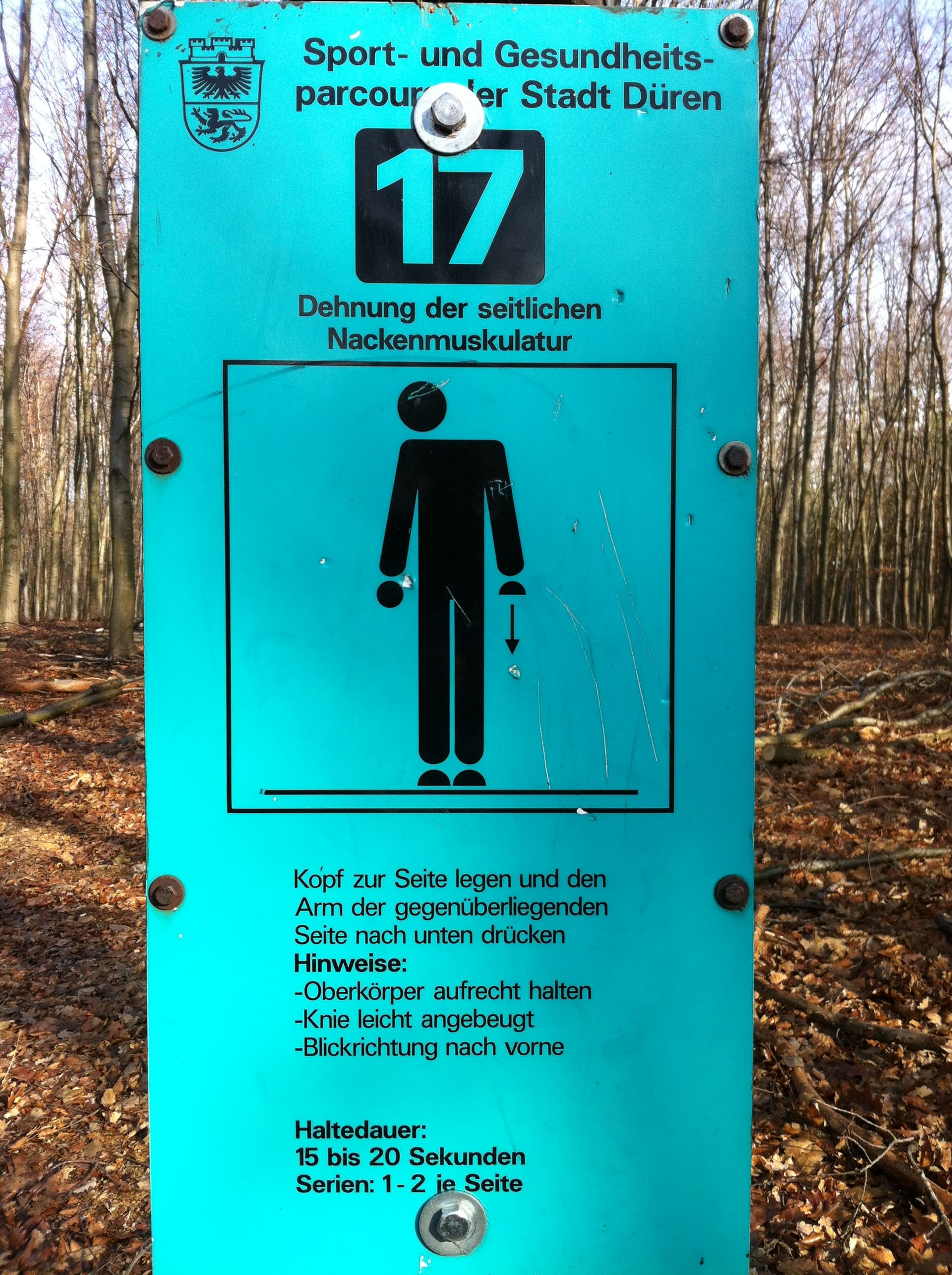 Fitness Station in Lichtung Marieneiche