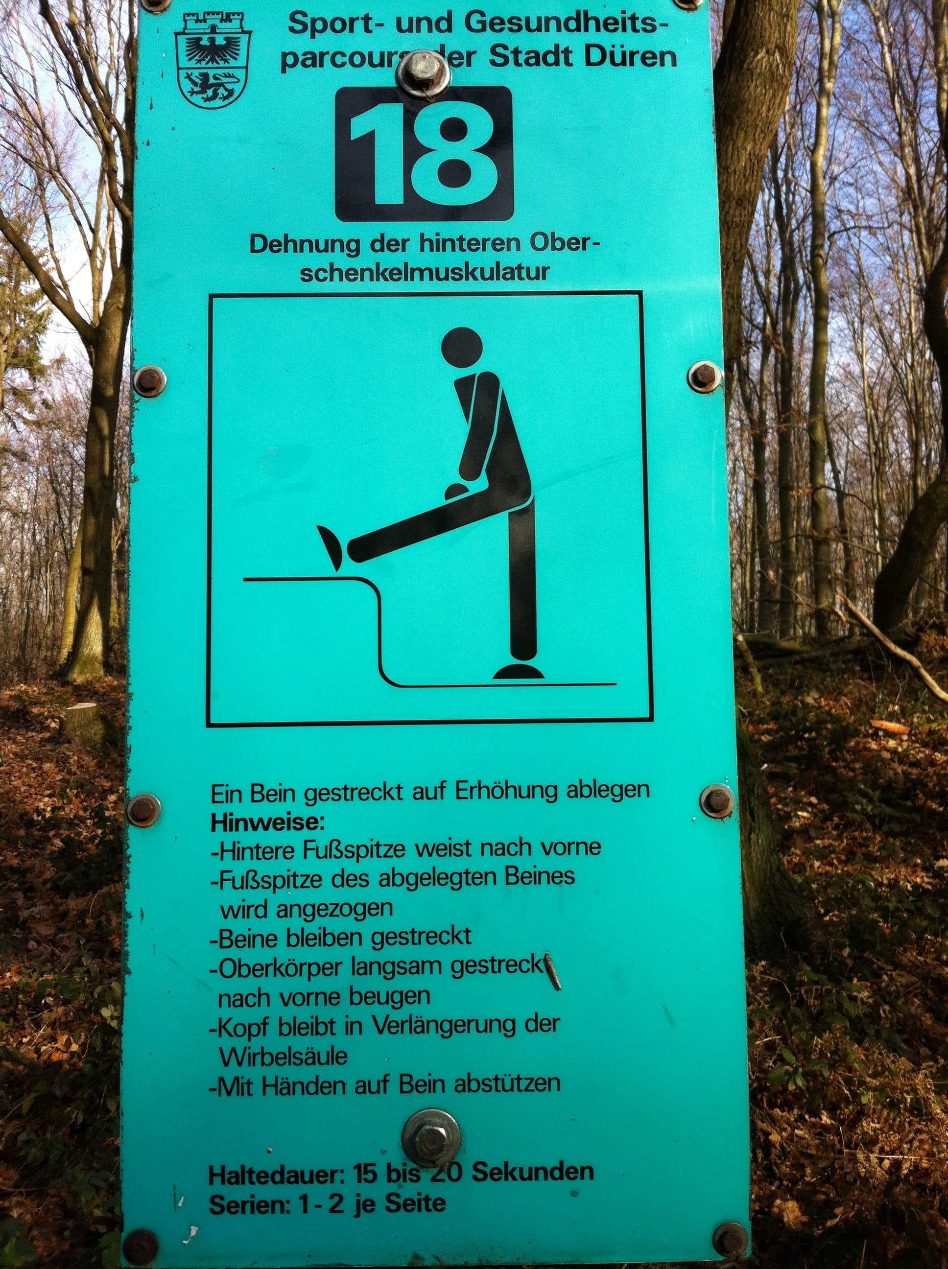 Fitness Station in Lichtung Marieneiche