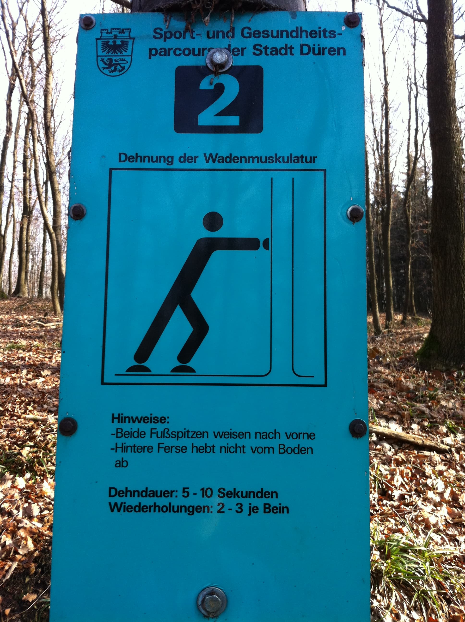 Fitness Station in Lichtung Marieneiche