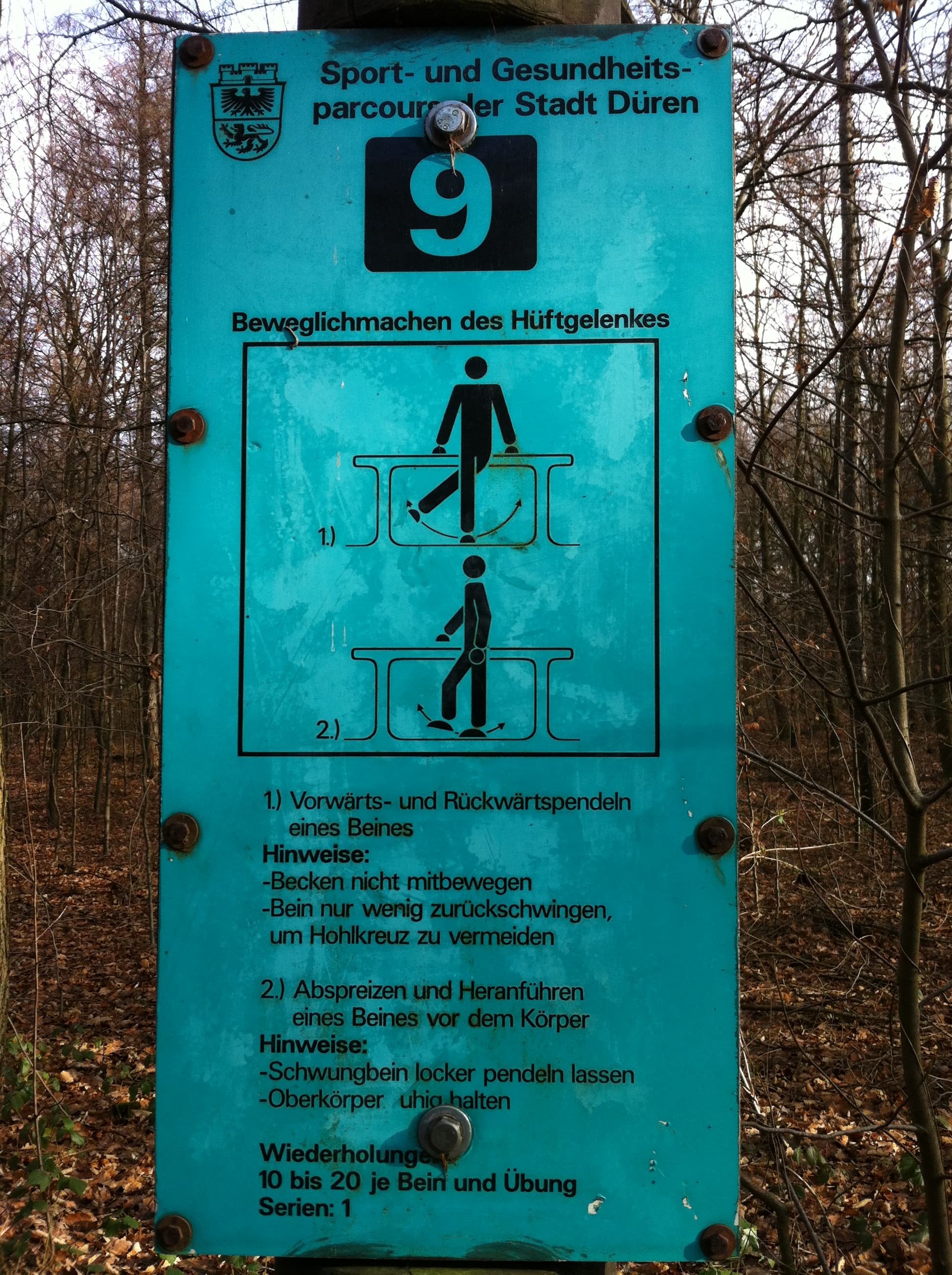 Fitness Station – Trimm-Dich-Pfad - Station 9